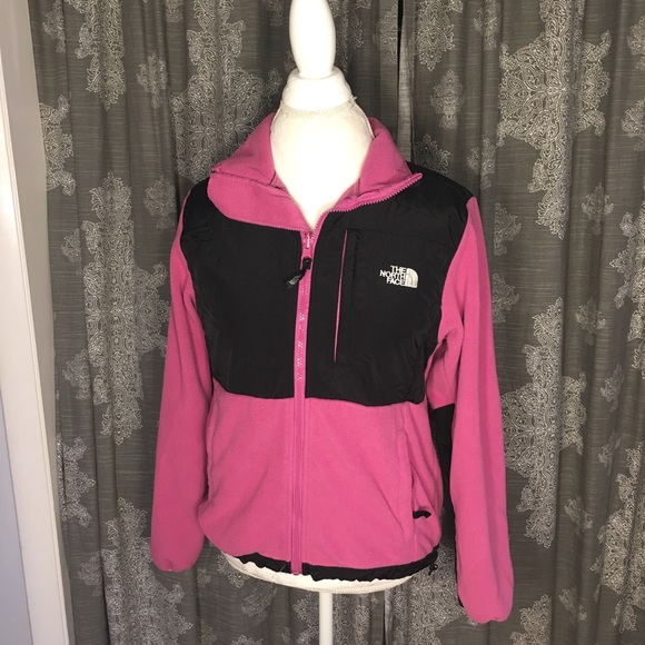 The North Face Jackets Coats The North Face Womens Black Pink Denali Fleece Poshmark